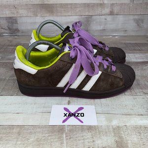 Adidas Womens Brown Superstar 667208 Lace Up Athletic Sneaker Shoes Size US 8.5